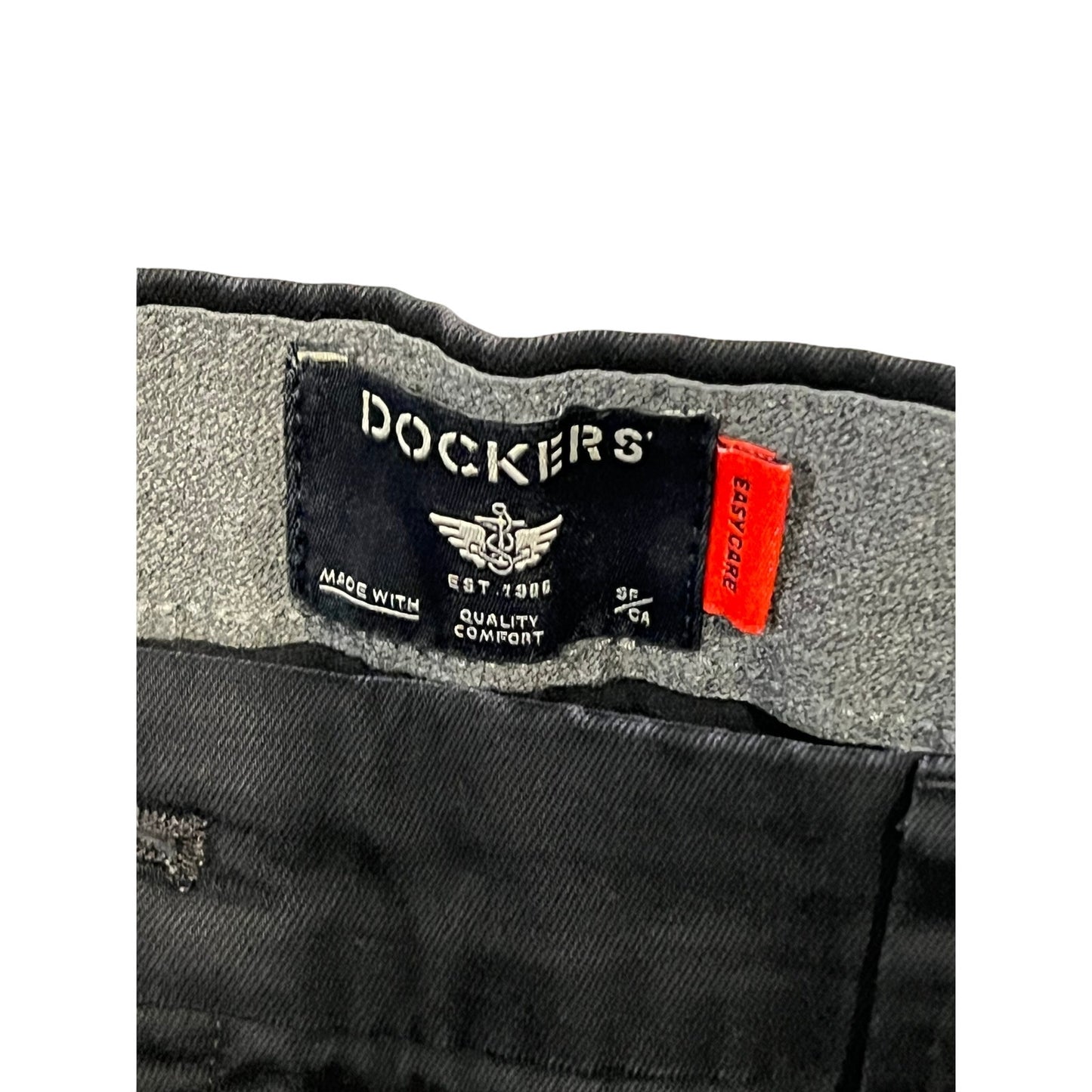 Dockers Black Easy Care Straight Dress Pants Mens 36x29