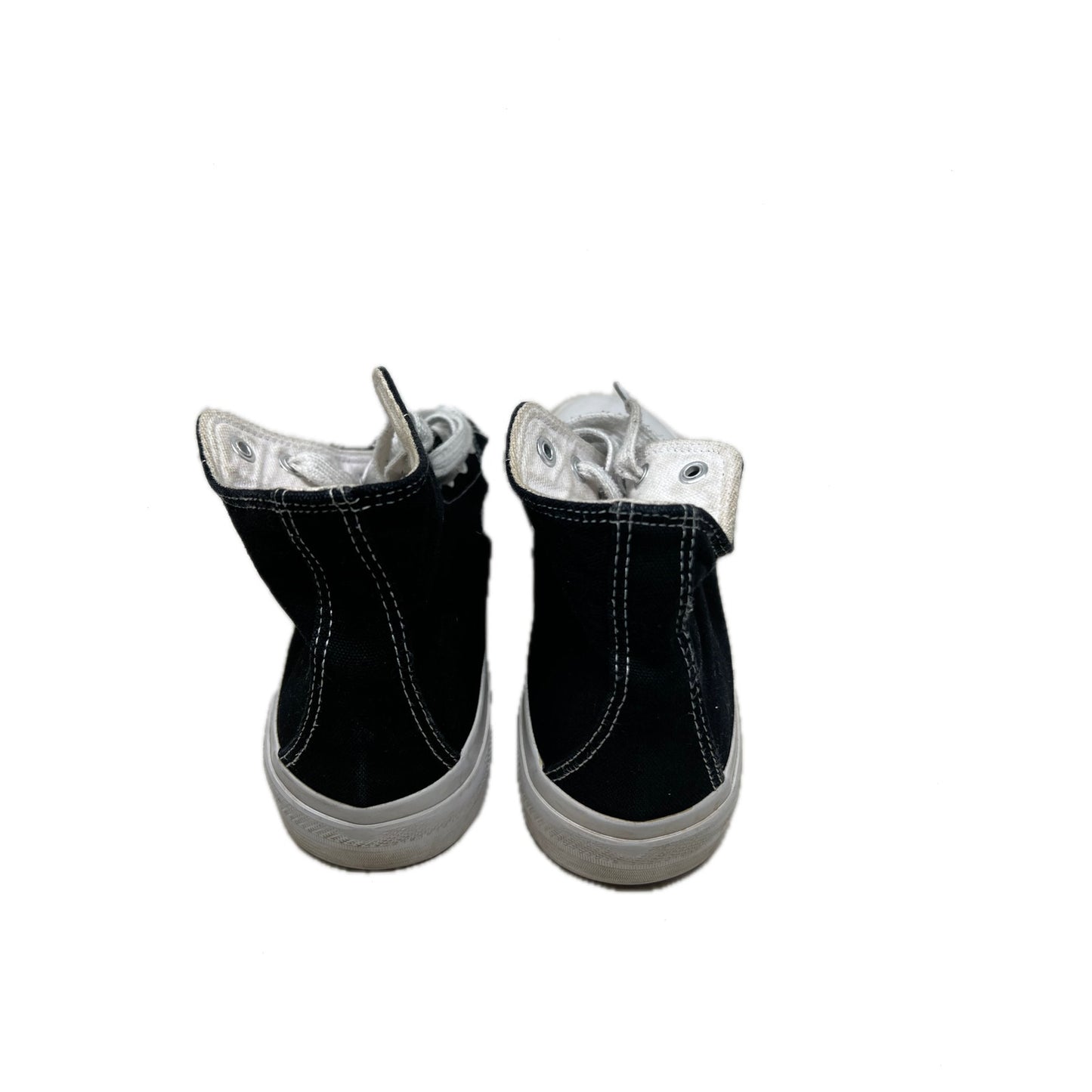 No Boundaries High Top Platform Black White Sneakers Wmns 10