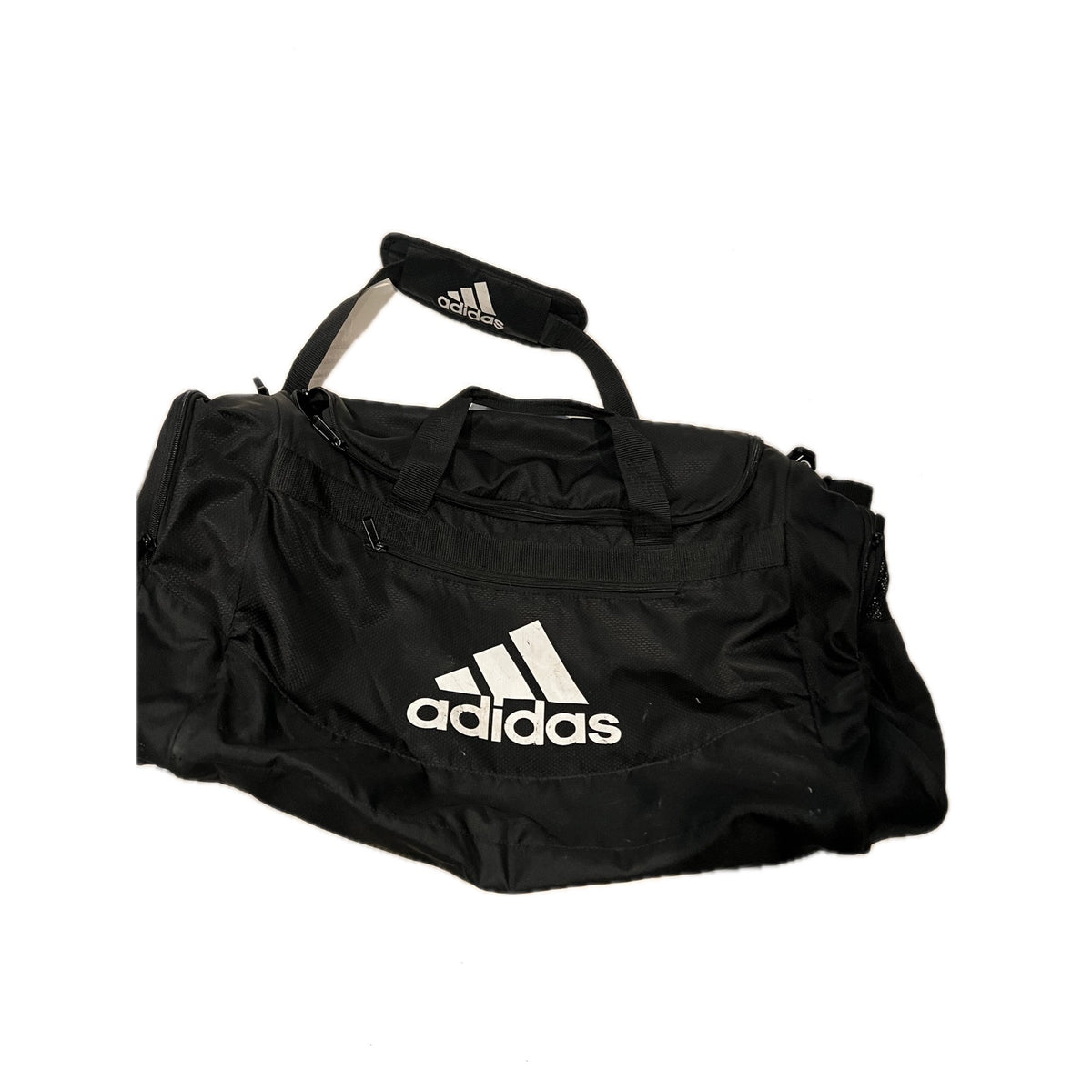 Adidas Defender Large 27"x12"x12" Black White Duffel Bag