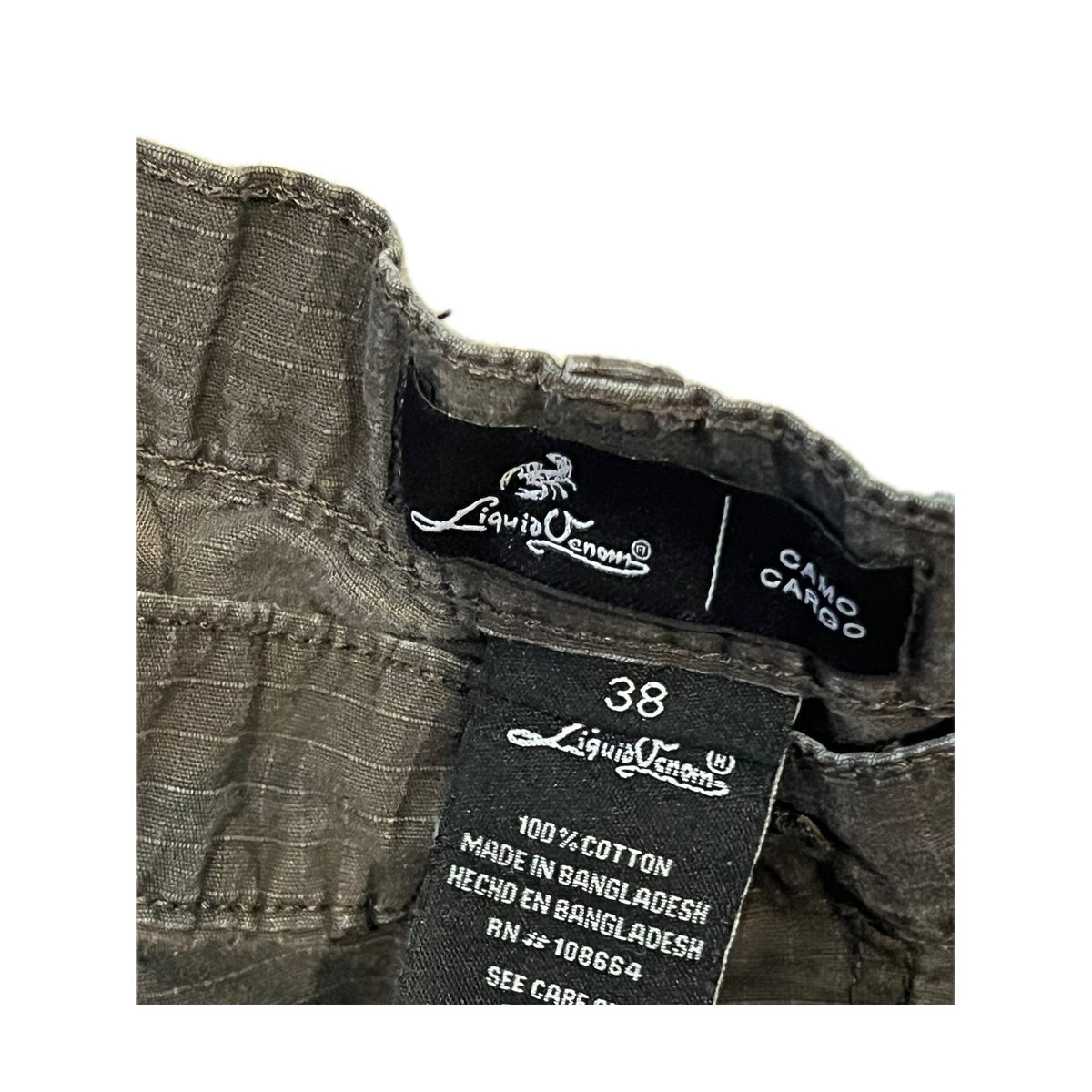 Liquid Venom Camo Cargo Chino Pants Mens 38x28