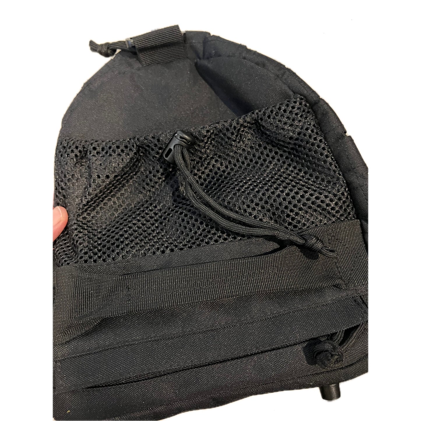 XL Tactical Canvas Black Duffel 22"x12"x10"