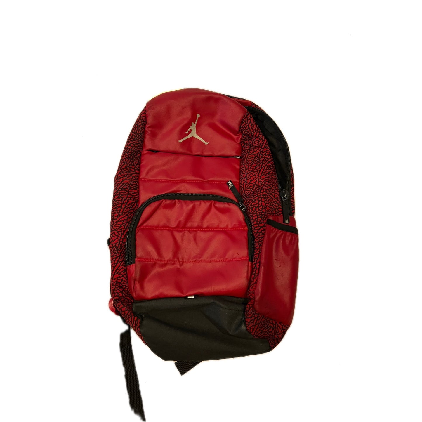 Nike Air Jordan Fluid Backpack Gym Bag Laptop Red Black