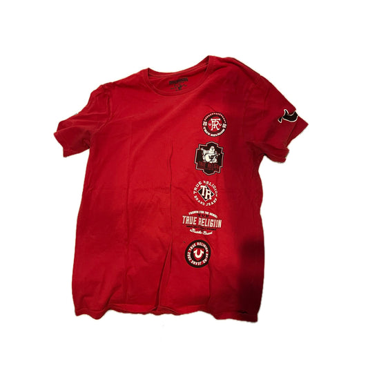True Religion Graphic Red T-Shirt Mens Large