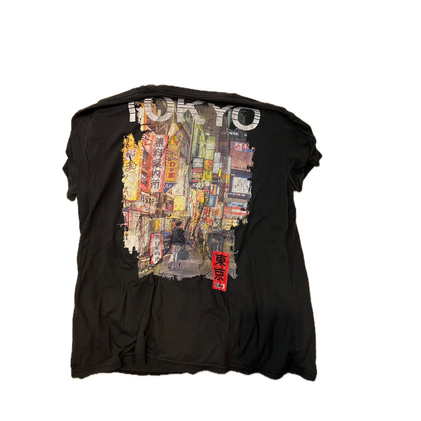 Tokyo Nights Black T-Shirt Mens 2XL