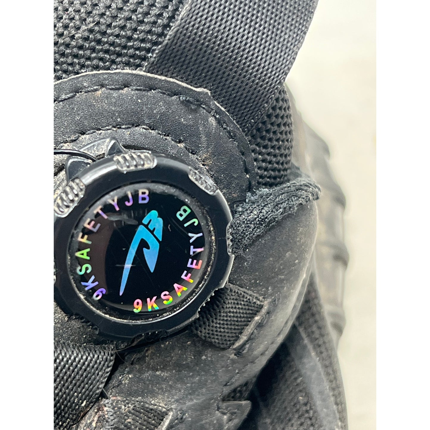 9KSAFETYJB Chaussures de sécurité à bouton rotatif pour hommes, pointure 11.5