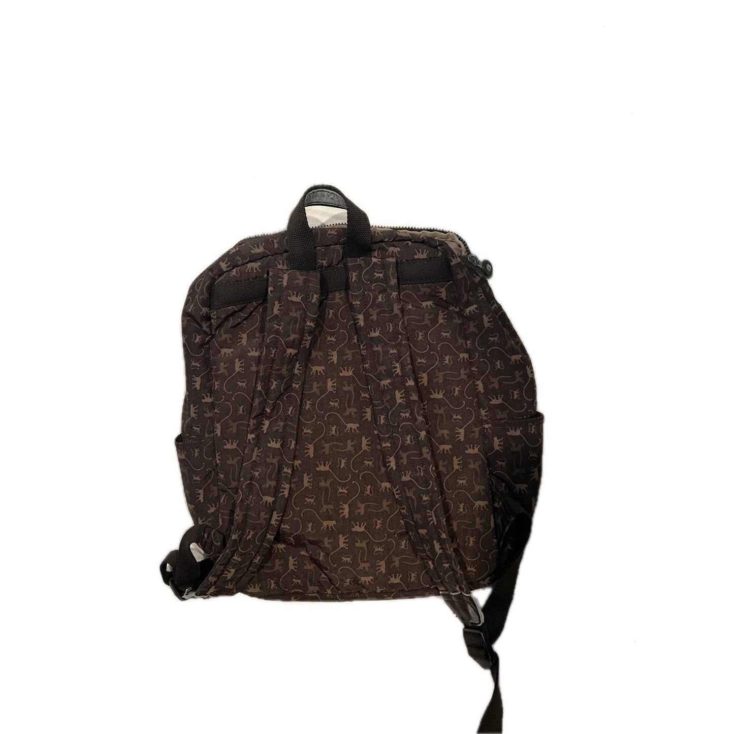 Kipling Beige Black Monkey Backpack