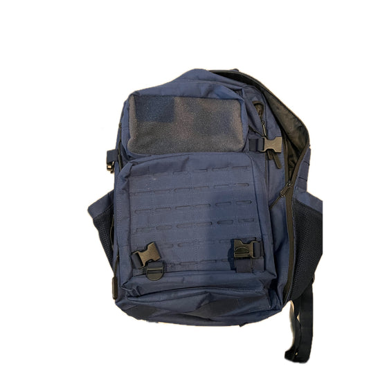 Highland Tactical Blue Canvas Backpack L 36L