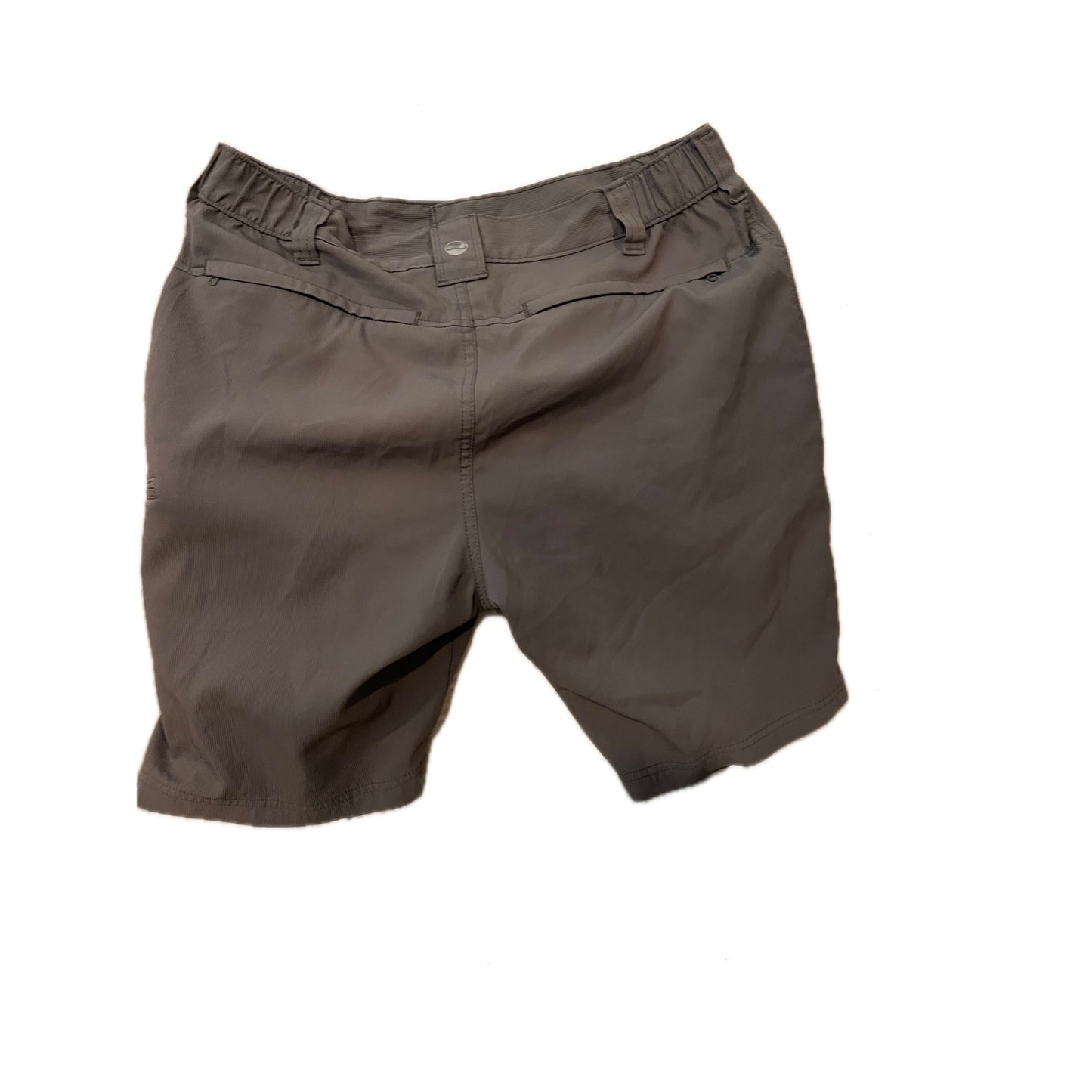 Wrangler Gray Nylon Poly Flat Front Shorts W: 36