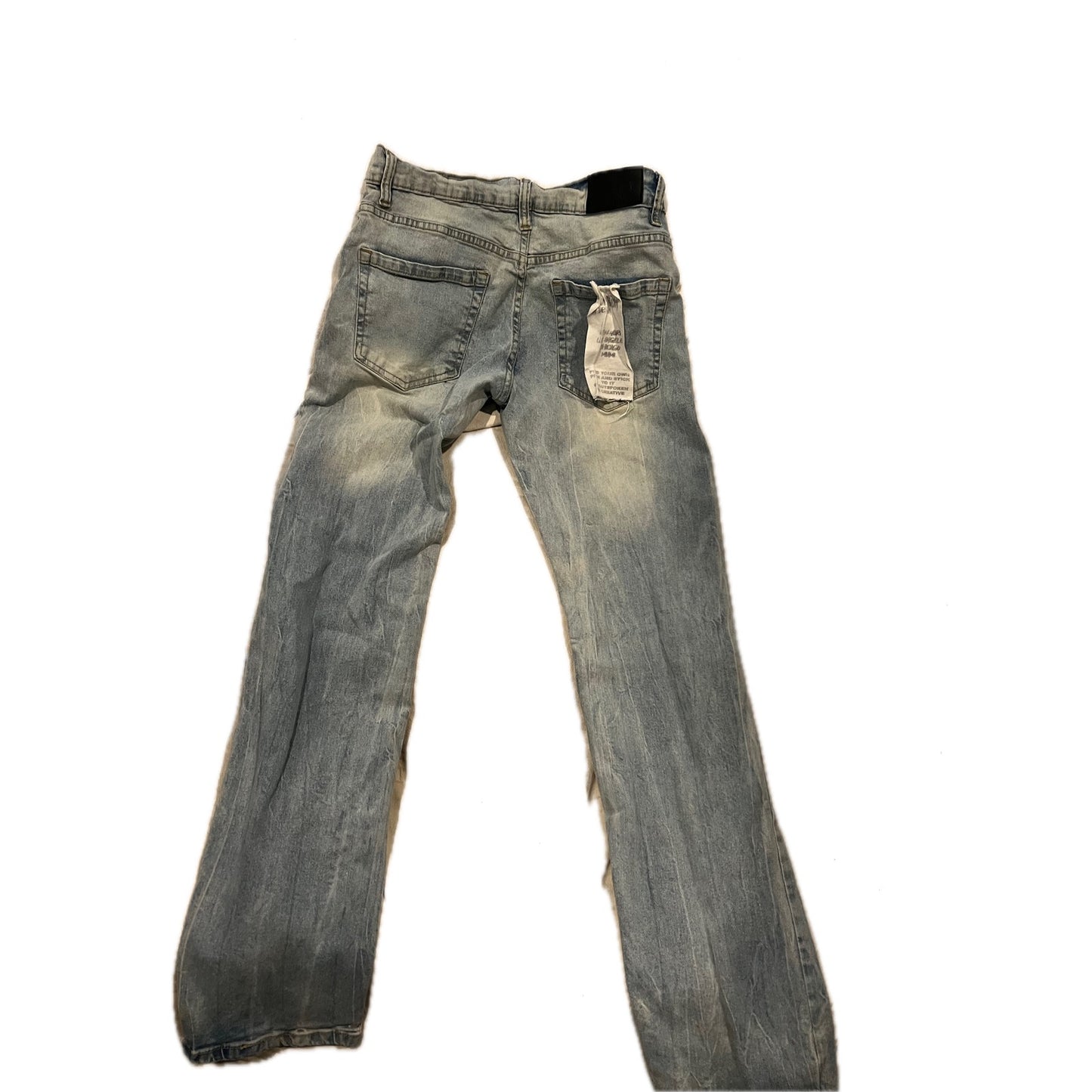 Evolution in Design Distressed Slim Blue Jeans Mens 29x32