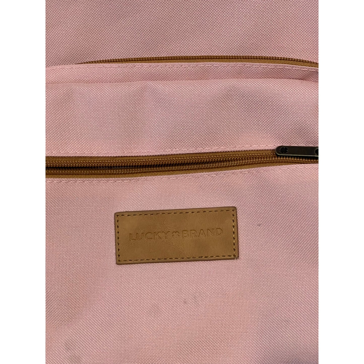 Lucky Brand Pink and Faux Leather Backpack for Women 25L