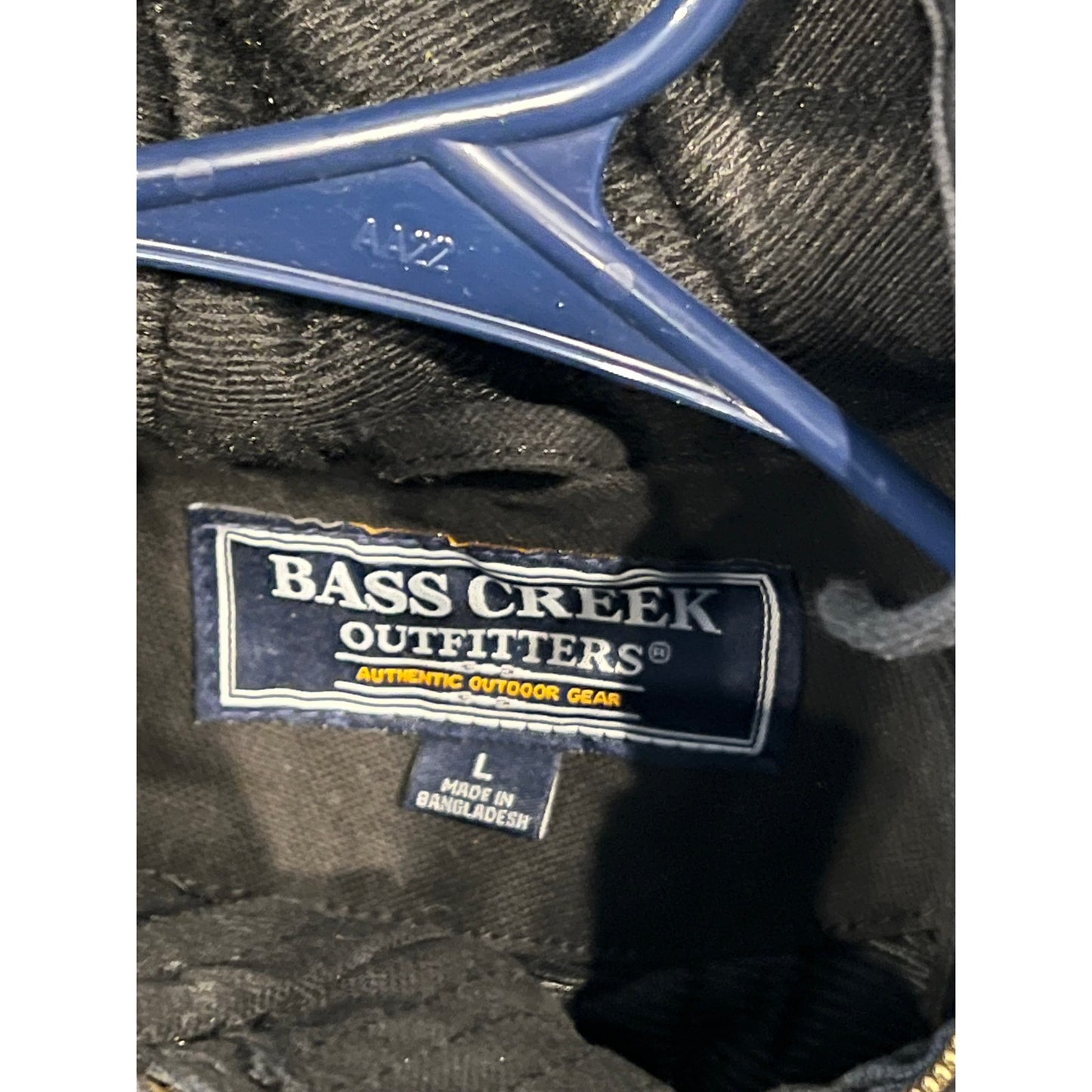 Bass Creek Heavy Denim Hooded Work Jacket Mens Large