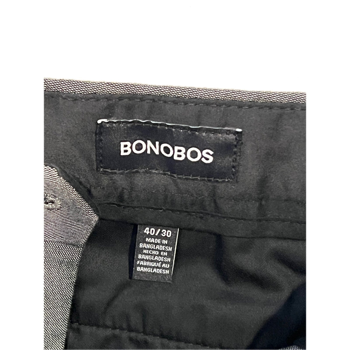 Bonobos Flat Front Gray Dress Pants Mens 40x30