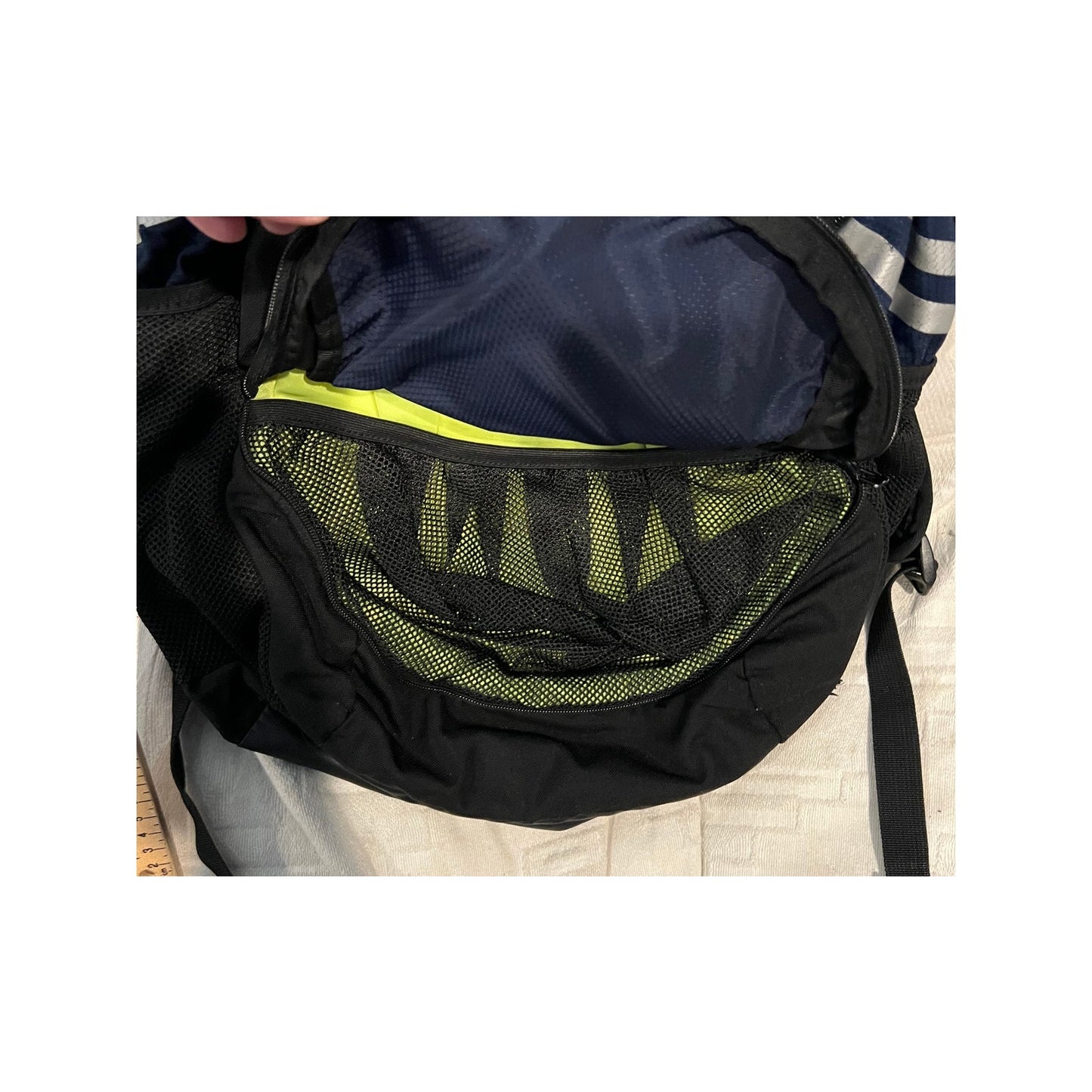 Adidas Stadium 3 Navy Blue Black Multi Section Backpack
