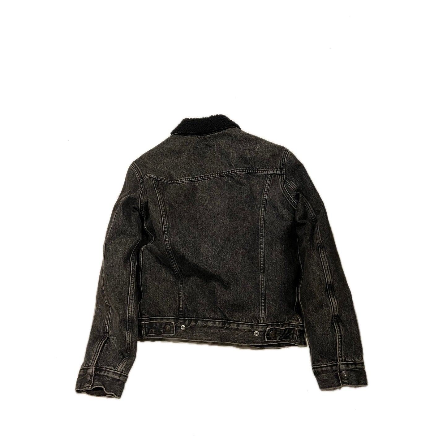 Veste en jean noire isolée Levi Strauss Homme XS
