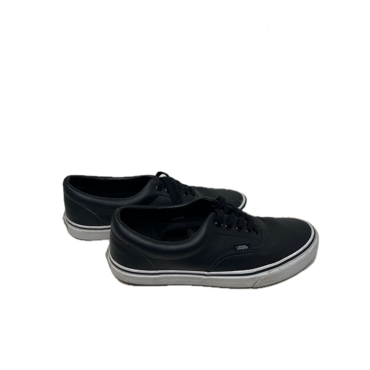 Vans Classic Tumble Era Sneakers Black Faux Leather Mens 9.5
