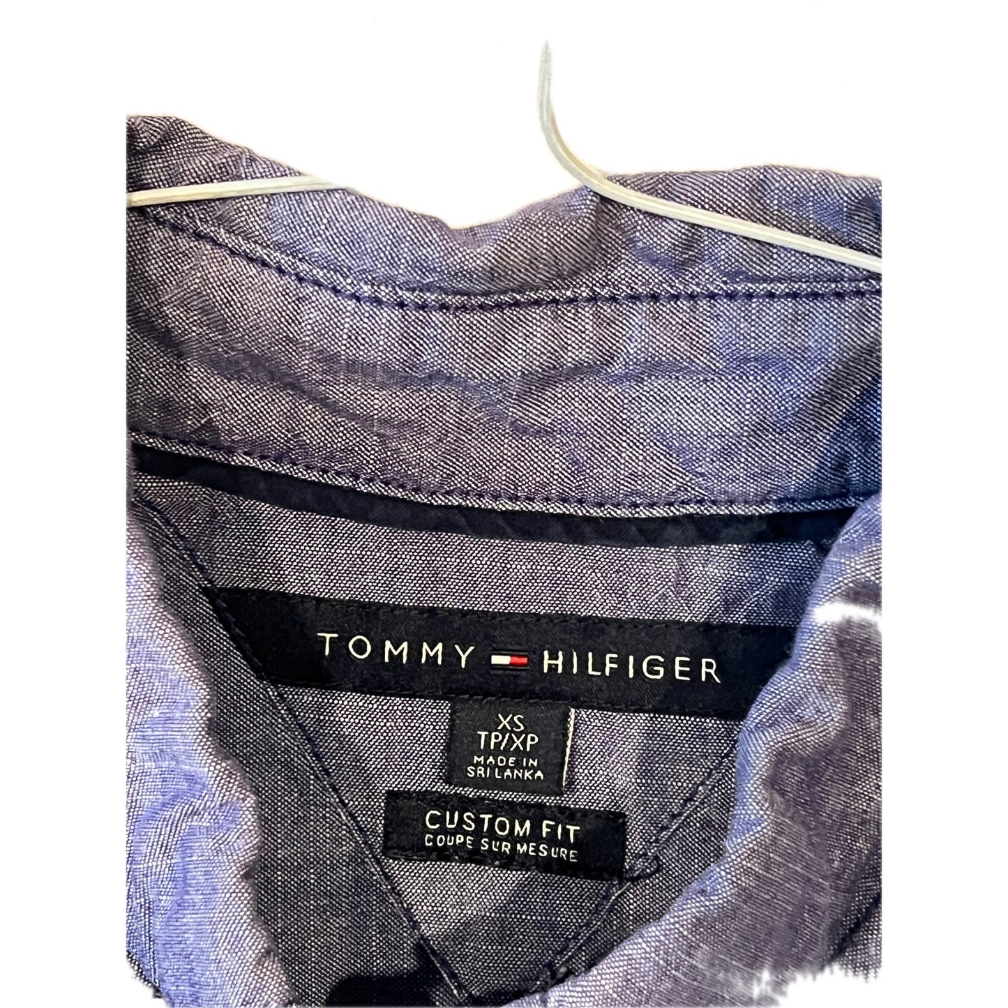 Tommy Hilfiger Purple Short Sleeve Button Down Shirt Mens XS