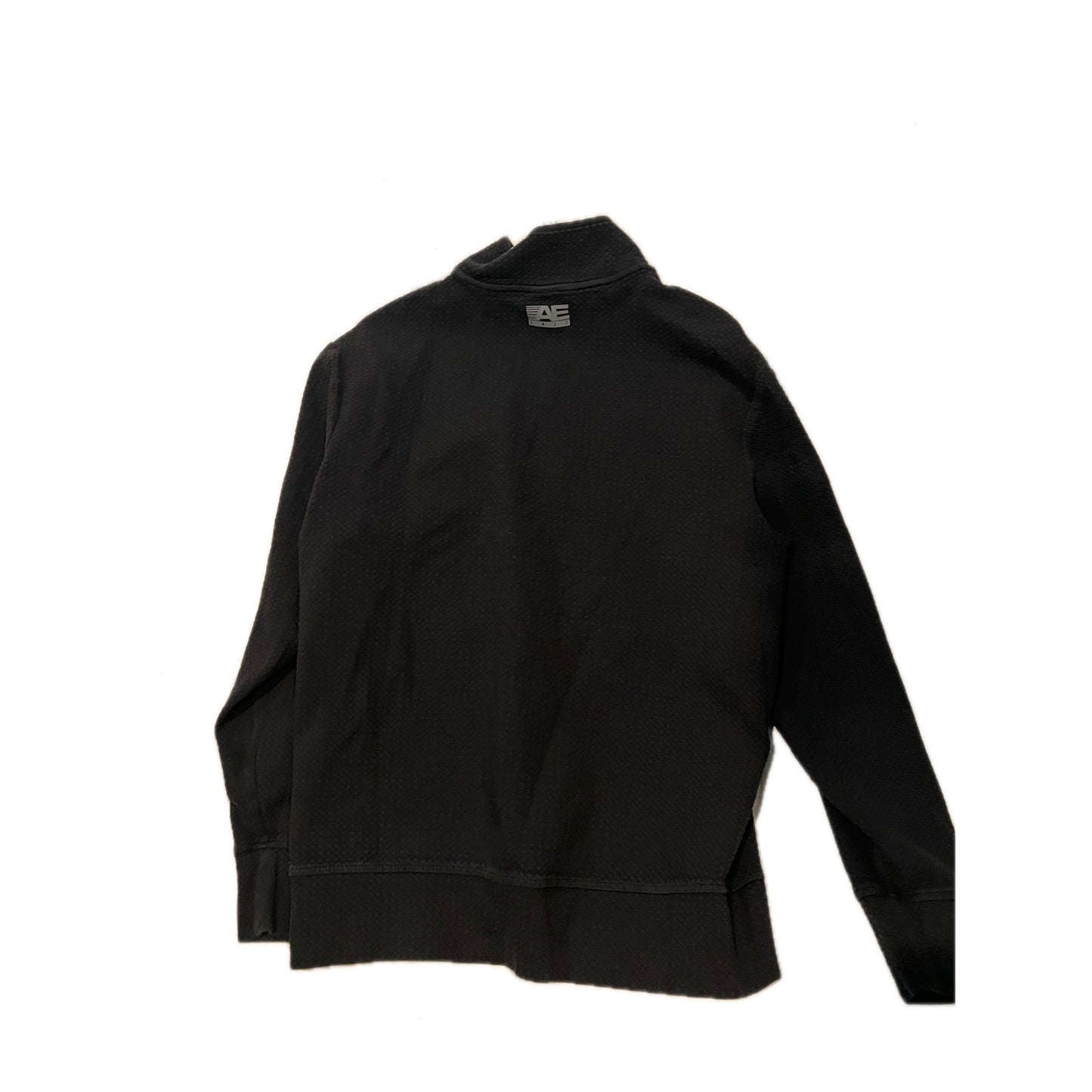 American Eagle Black Qtr Zip Sweater Mens Medium