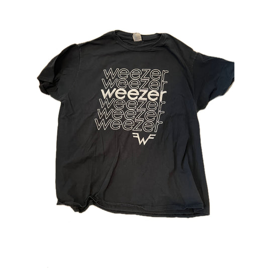 Weezer Port & CO Brand Black T-Shirt Mens XXL