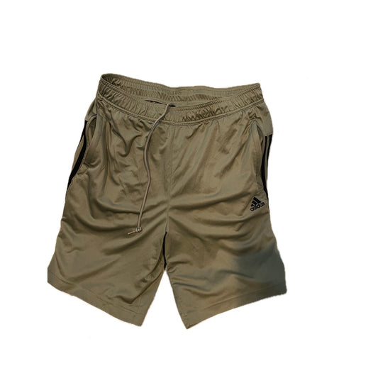 Adidas Khaki Shorts Mens Large 8" Inseam
