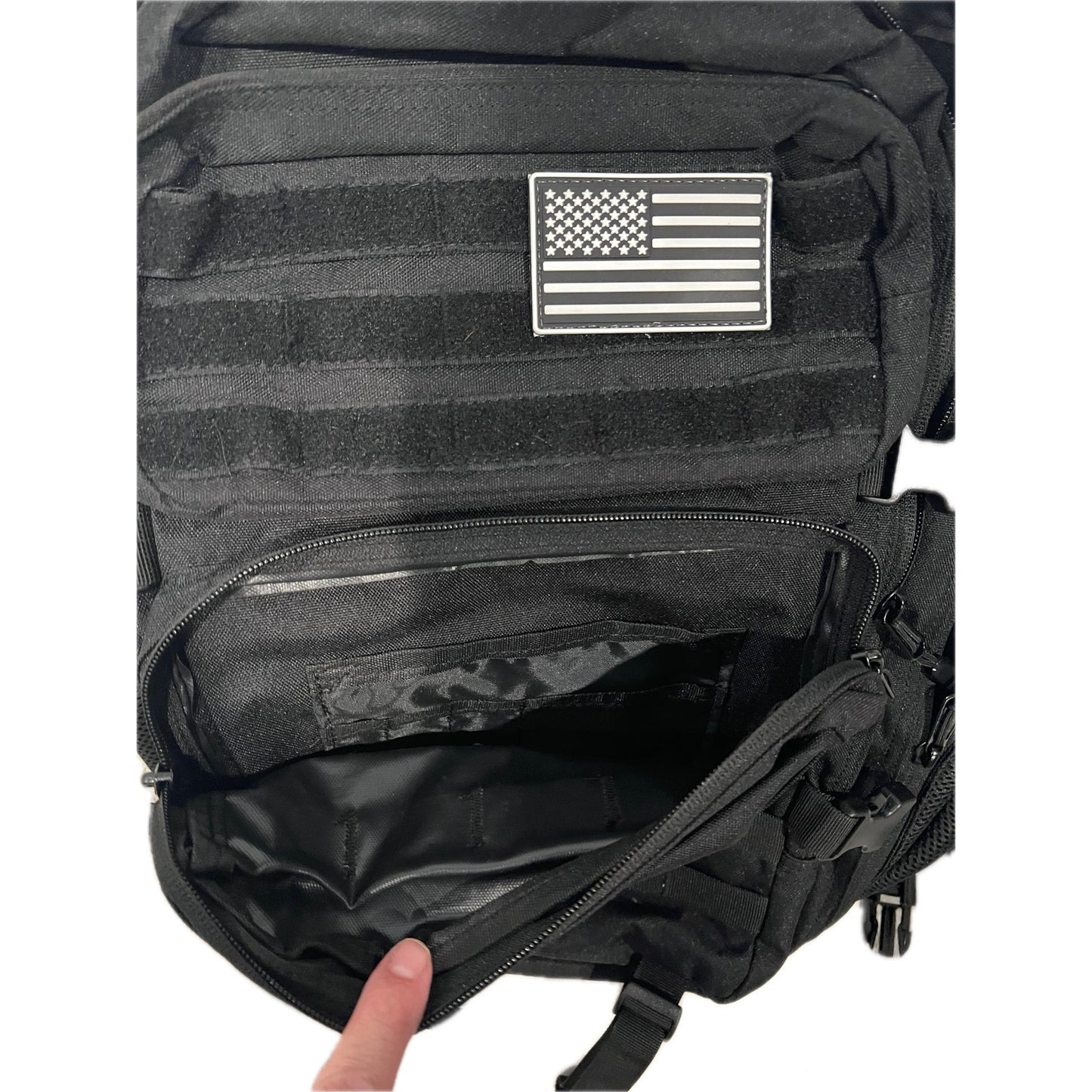 Mochila táctica negra genérica 36L