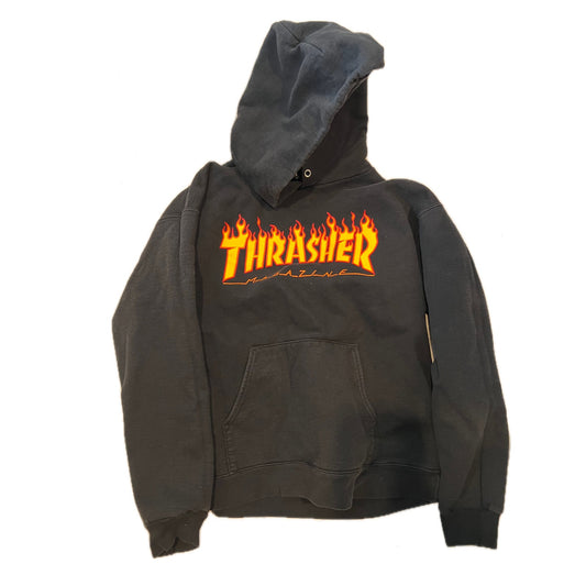 Thrasher Black Hoodie Mens Small Skater