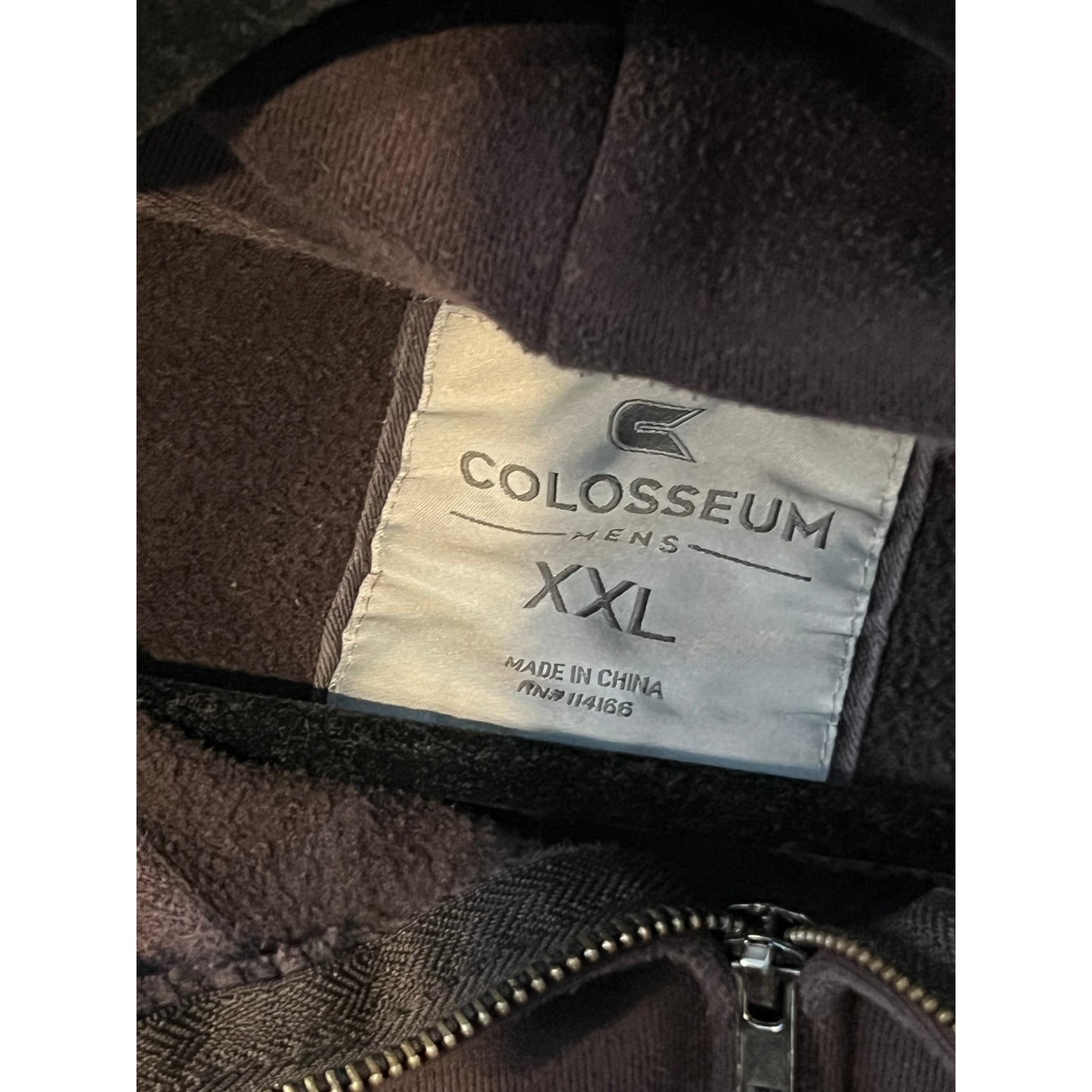 Sudadera con capucha pesada con cremallera completa Colosseum Texas Tech marrón para hombre, talla grande