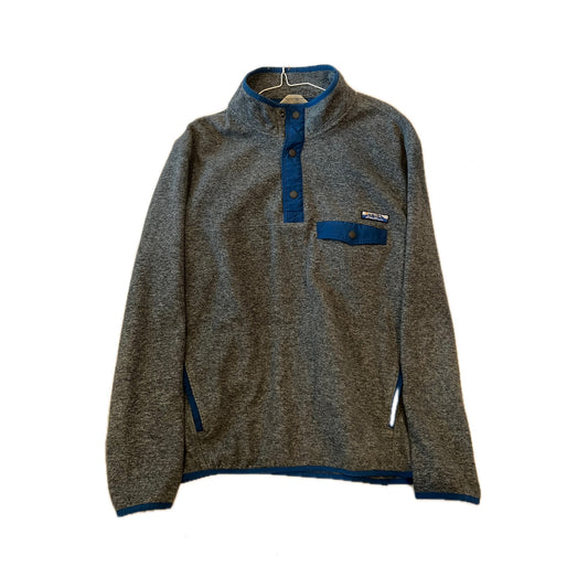 Eddie Bauer 1/4 Button Knit Sweater/Fleece Mens L