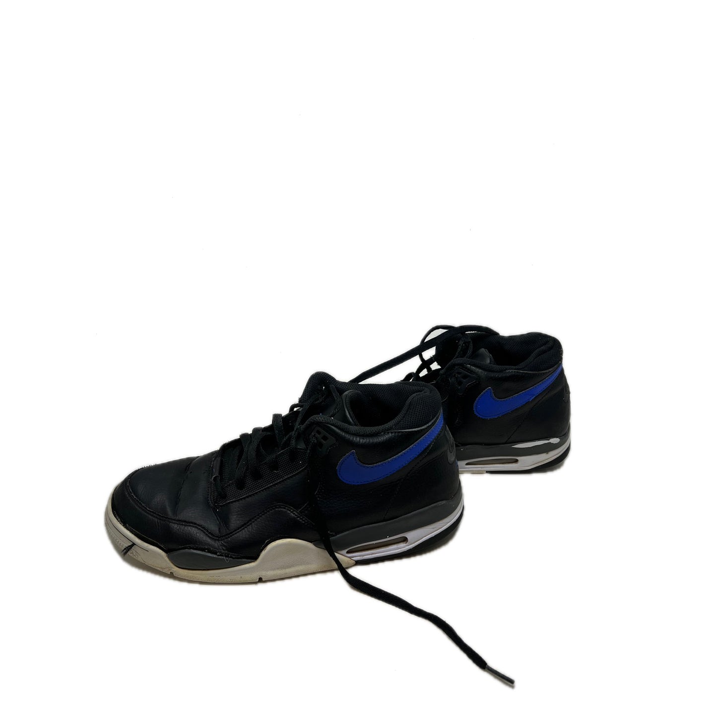 Nike Flight Legacy Black Hyper Blue Mens 12