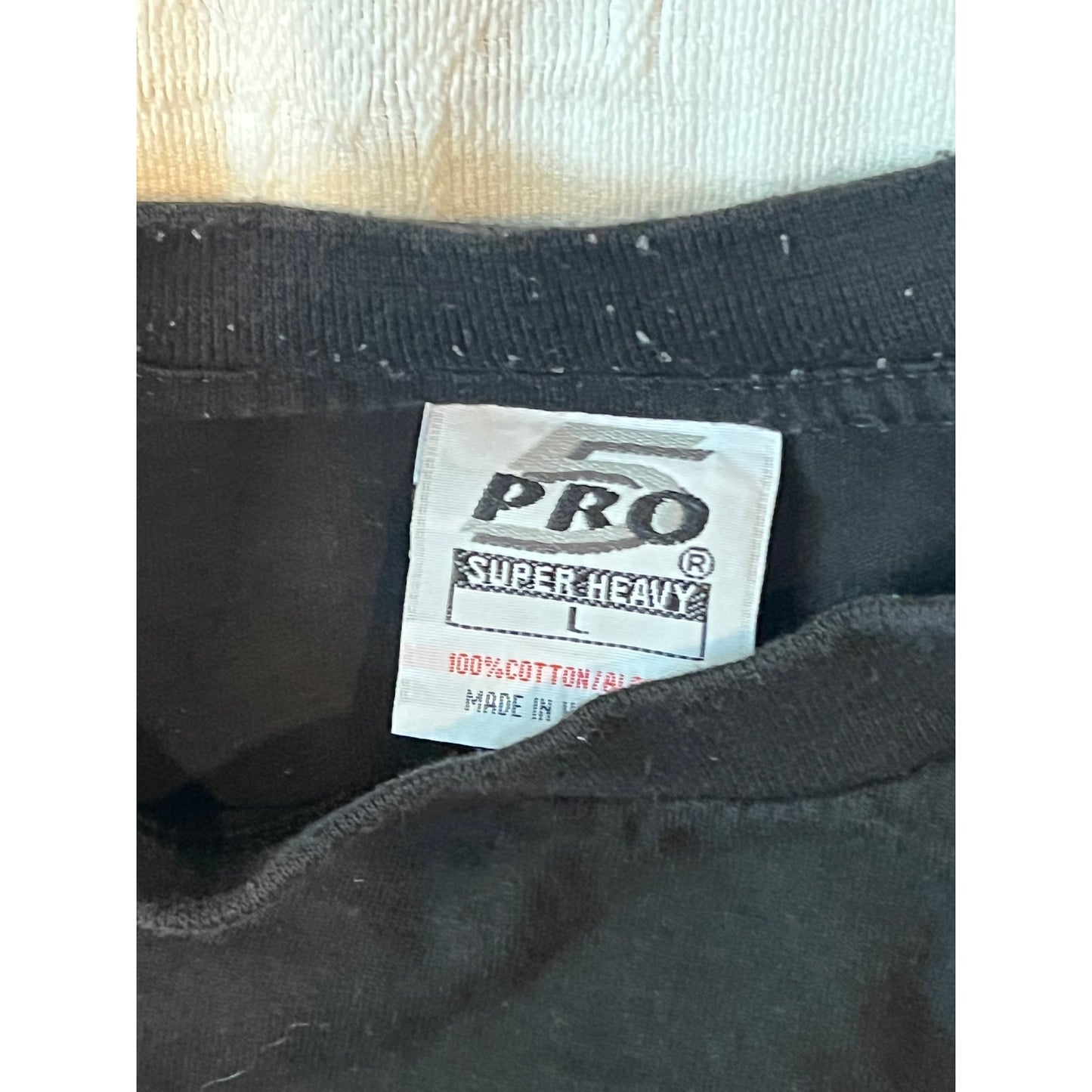 Pro Club Super Heavy Weight Black T-Shirt Mens L