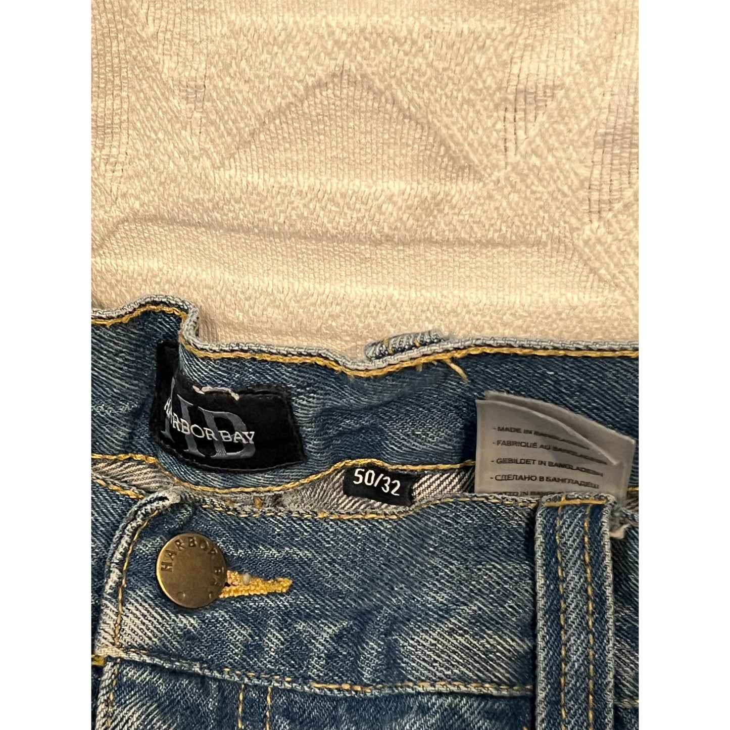 Harbor Bay Relaxed Fit Jeans Mens 50x32
