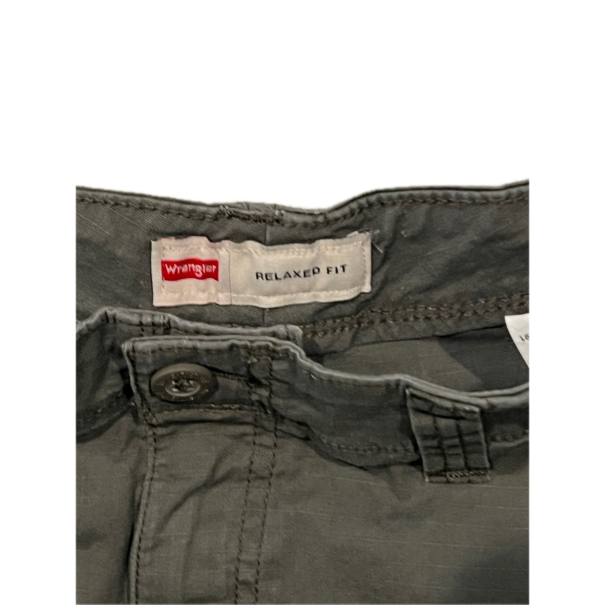 Wrangler Relaxed Fit Khaki Gray Camo Cargo Pants 32x32