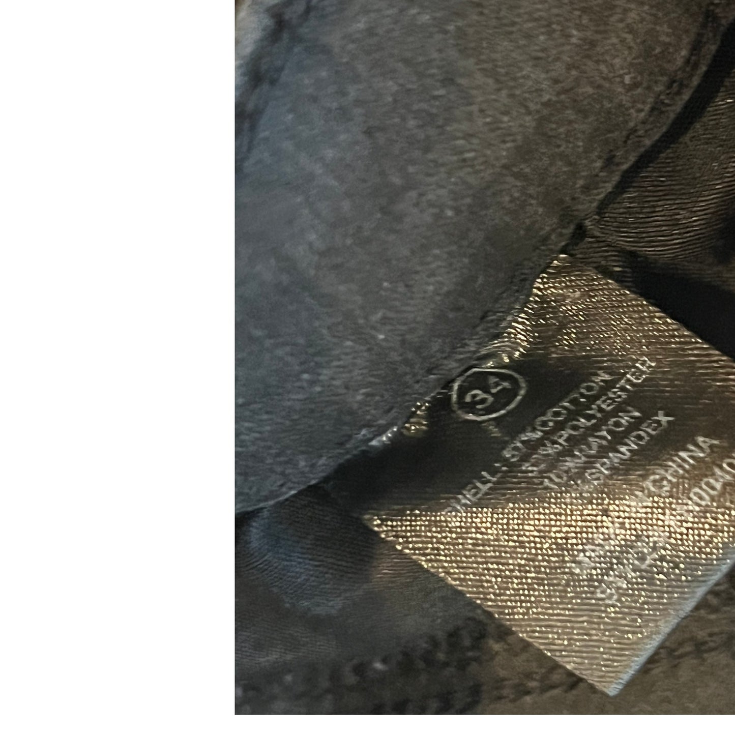 Novamen Slim Fit Ankle Zip Black Jeans Mens 34x31