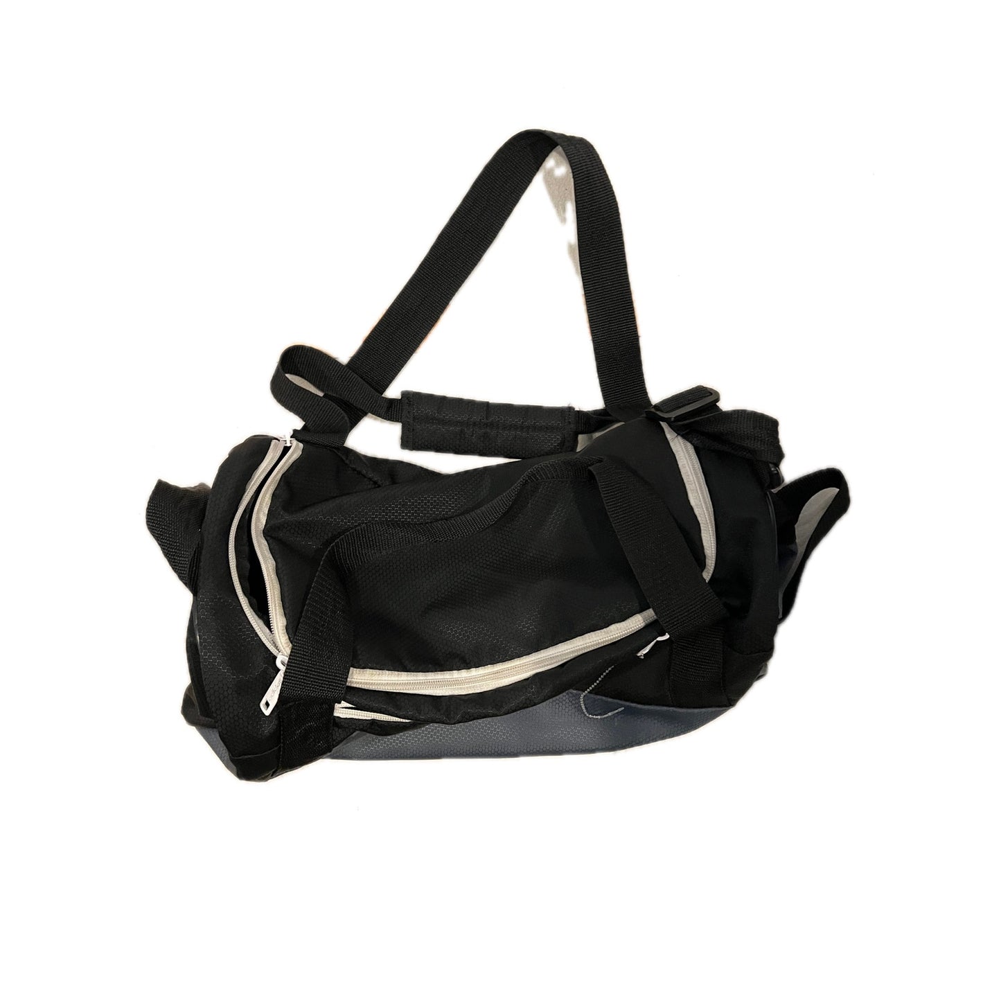 Adidas Defender Small 16"x10"x8" Black Gray Duffel Gym Bag