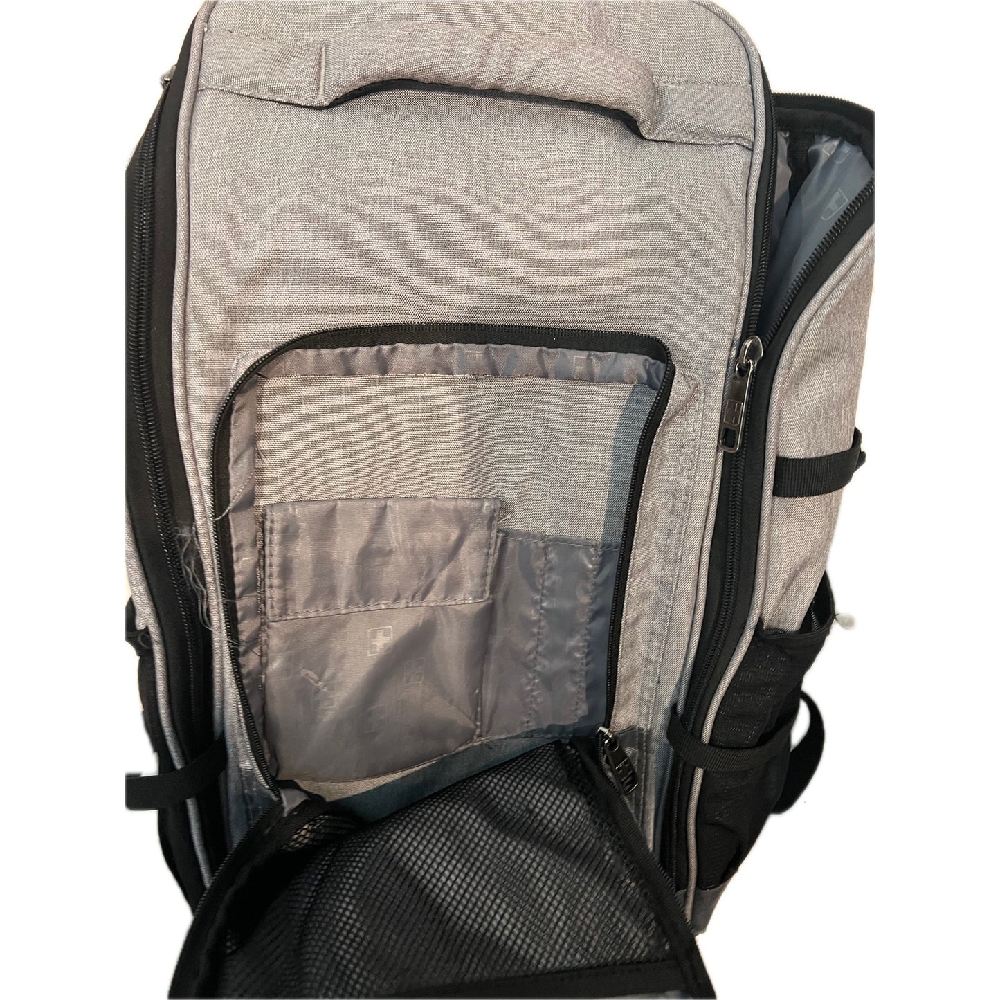 Swiss Tech Gray Black Backpack Travel Padded Laptop