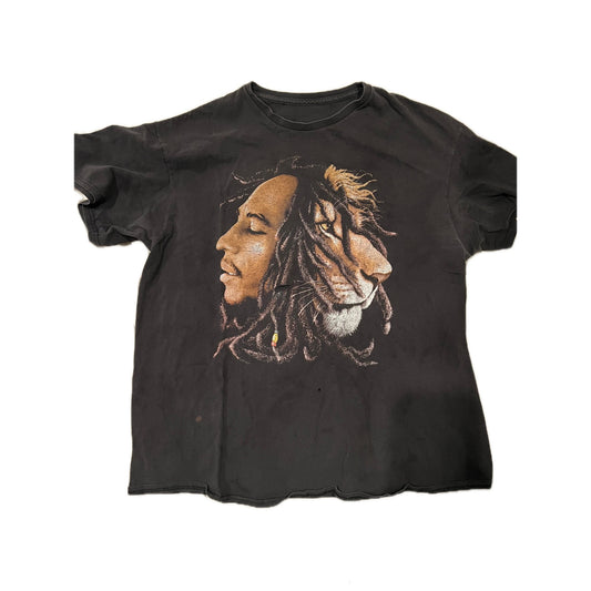 Bob Marley Lion of Judah Black T-Shirt Mens 2XL