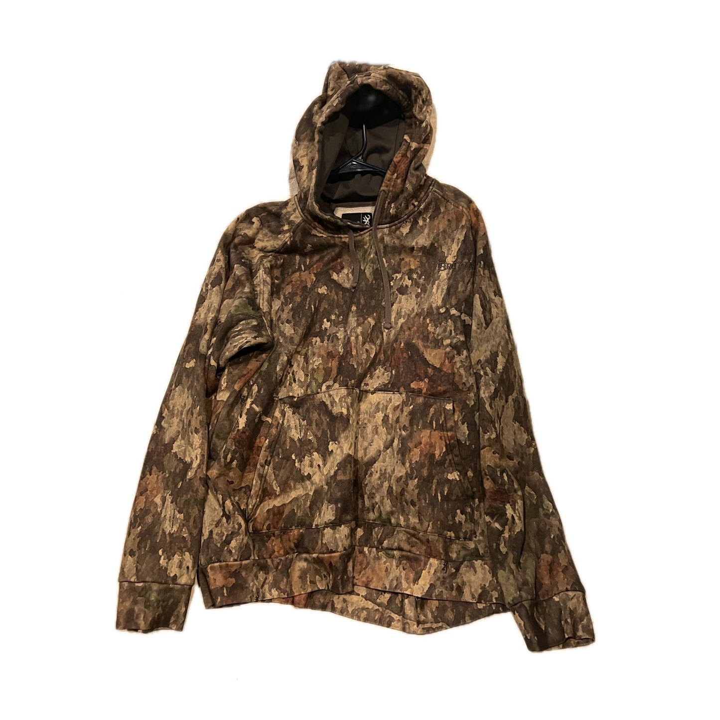 Browning Beige Camo Hoodie Mens XL