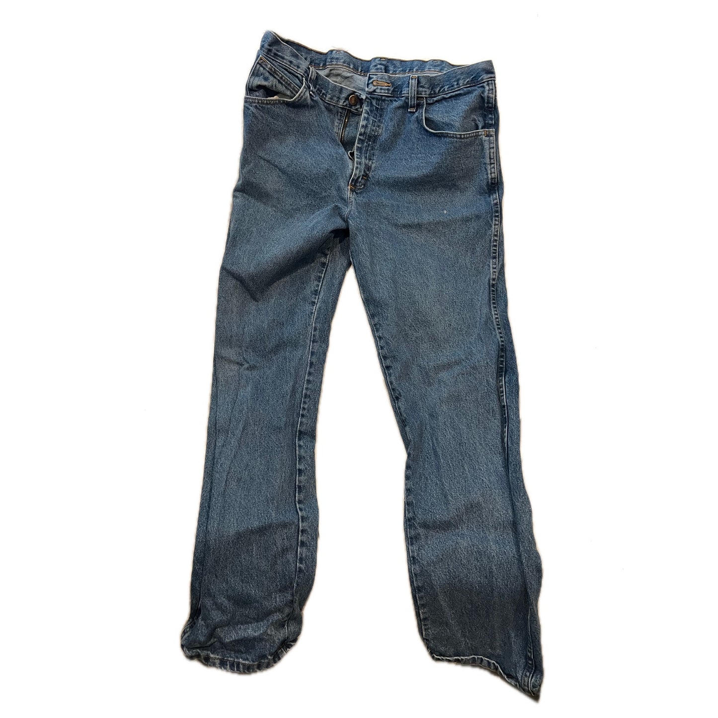 Jean droit bleu Rustler pour homme 36x34