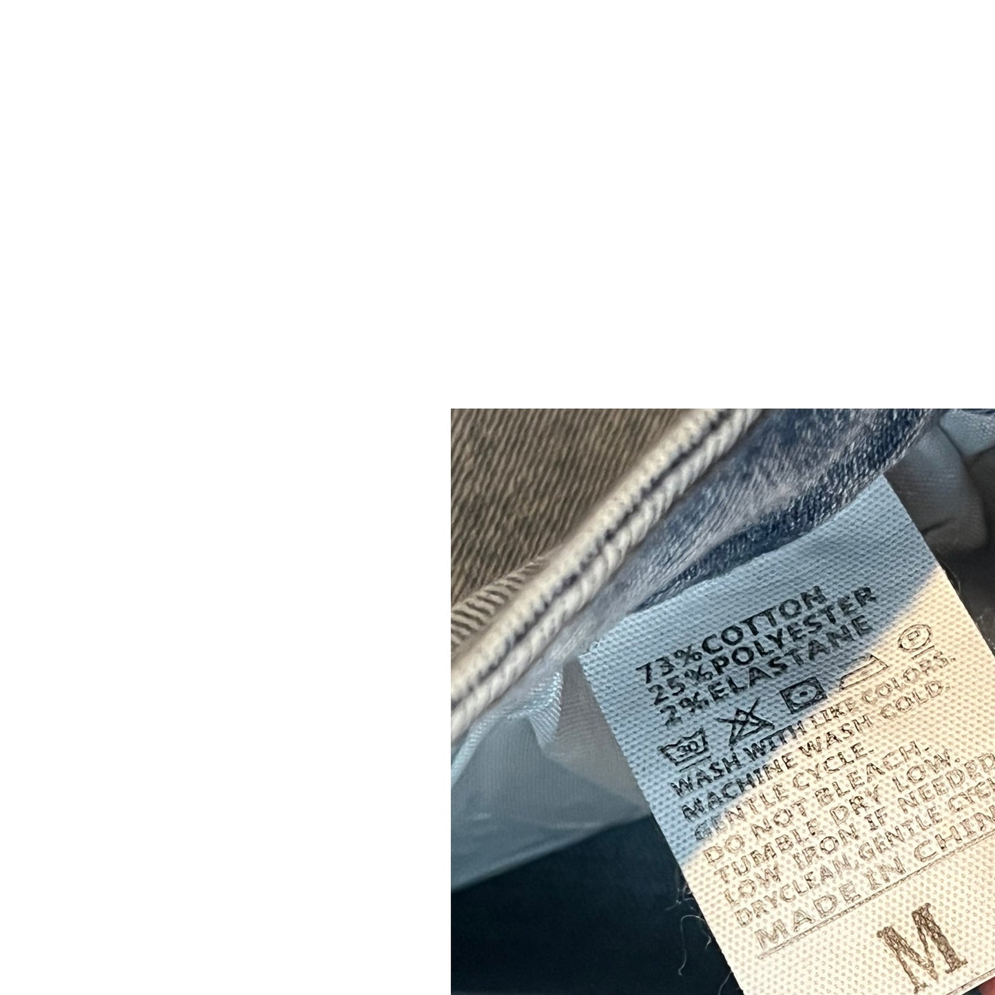 Jean ample unisexe sans étiquette bleu 27x27
