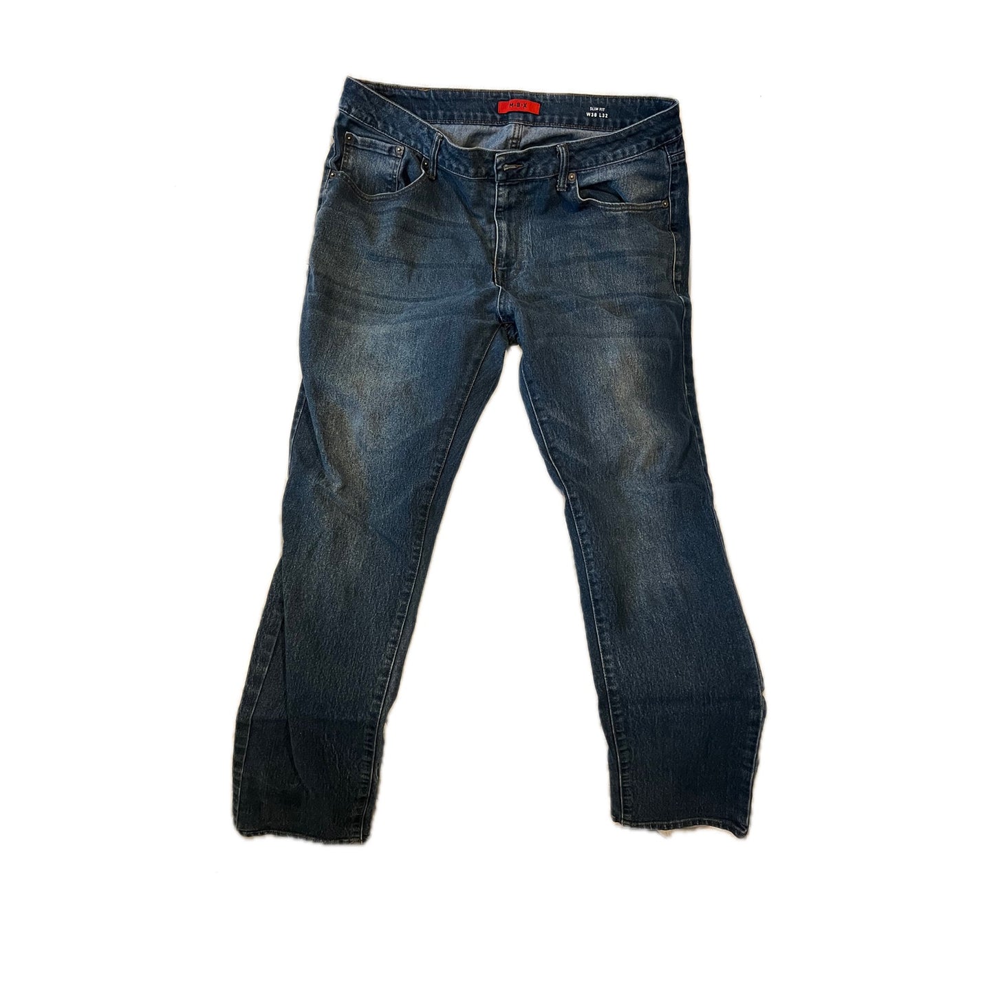 MBX Slim Fit Blue Jeans Mens 38x32