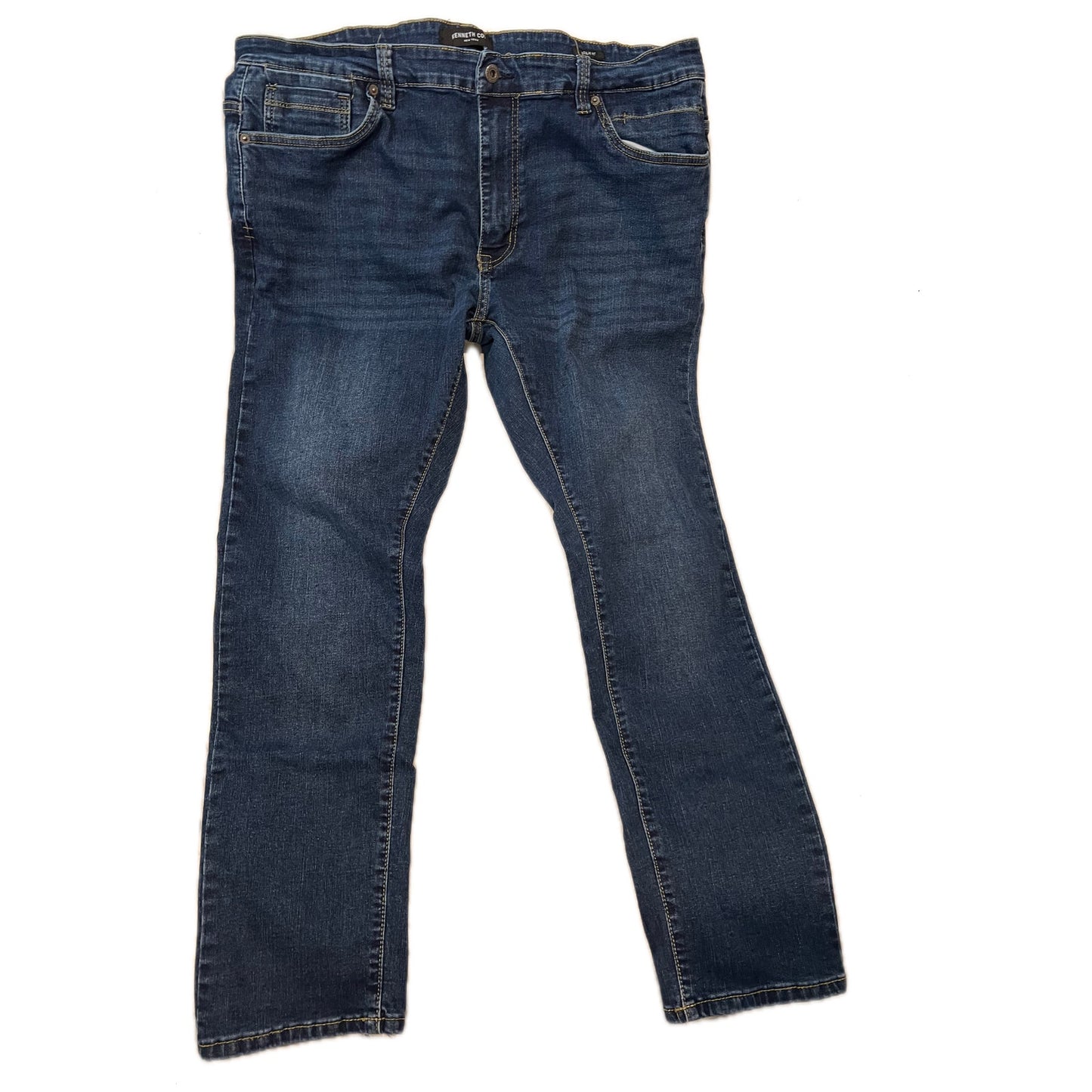 Kenneth Cole Jeans de corte regular para hombre 40x32