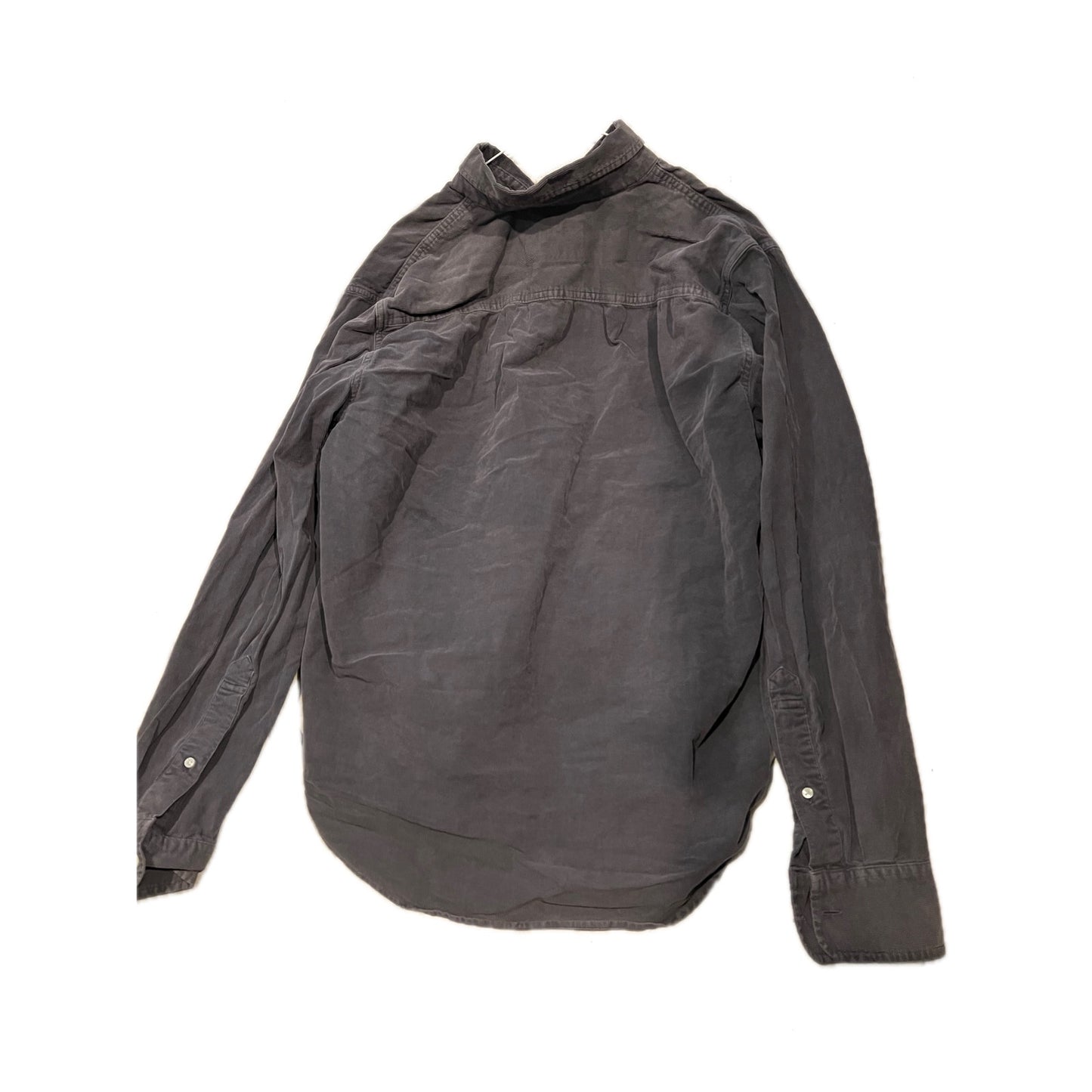 Abercrombie & Fitch Corduroy Gray Button Down Shirt Mens L