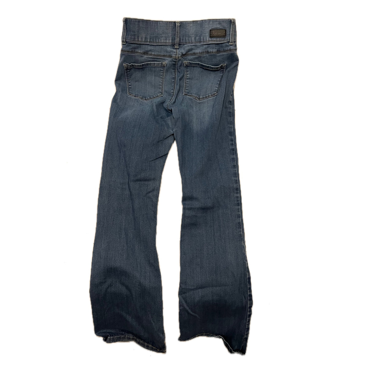 Mid Rise Wide Leg Tapered Blue Jeans Womans Small 26x31