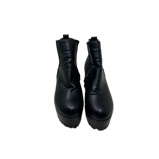 Round Toe Block Chunky Platform Boots Woman US 10 CH 40
