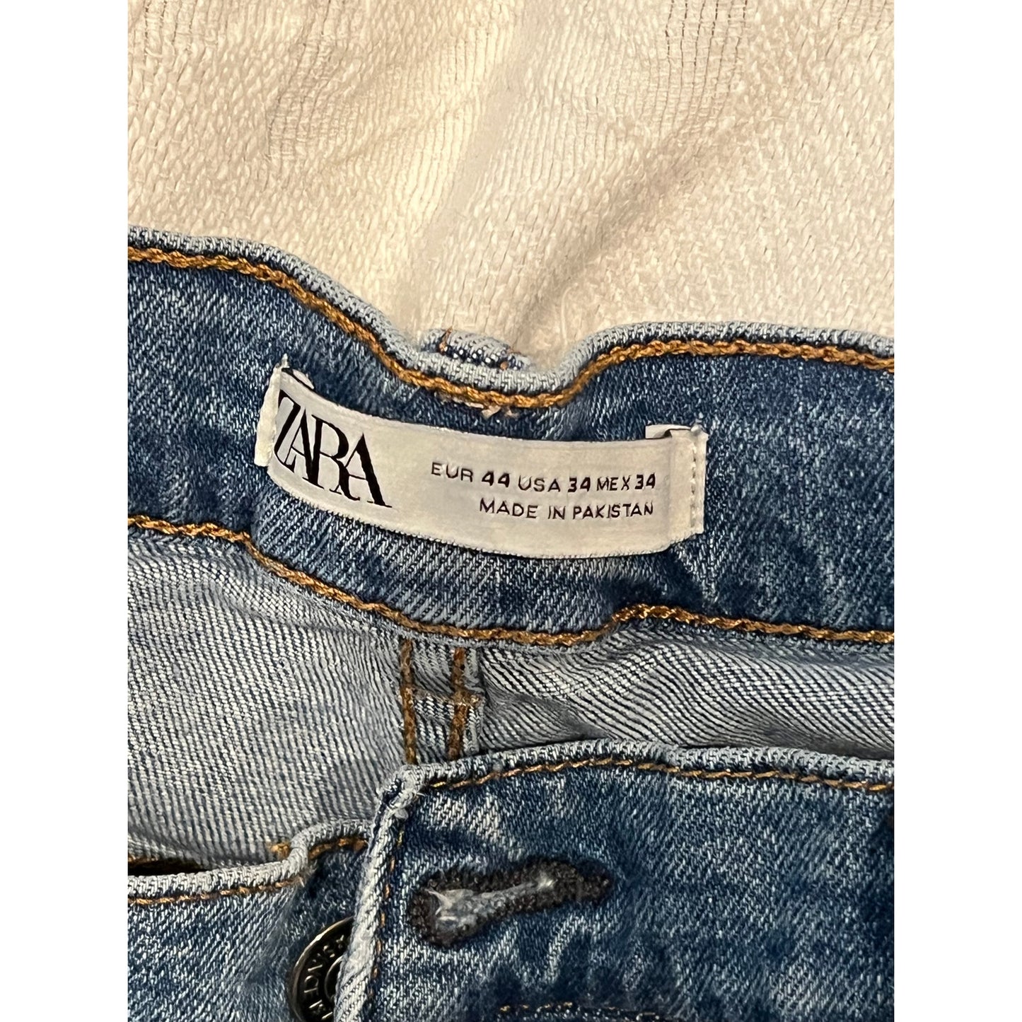 Zara Denim Wear Straight Black Jeans, Men's 34x28