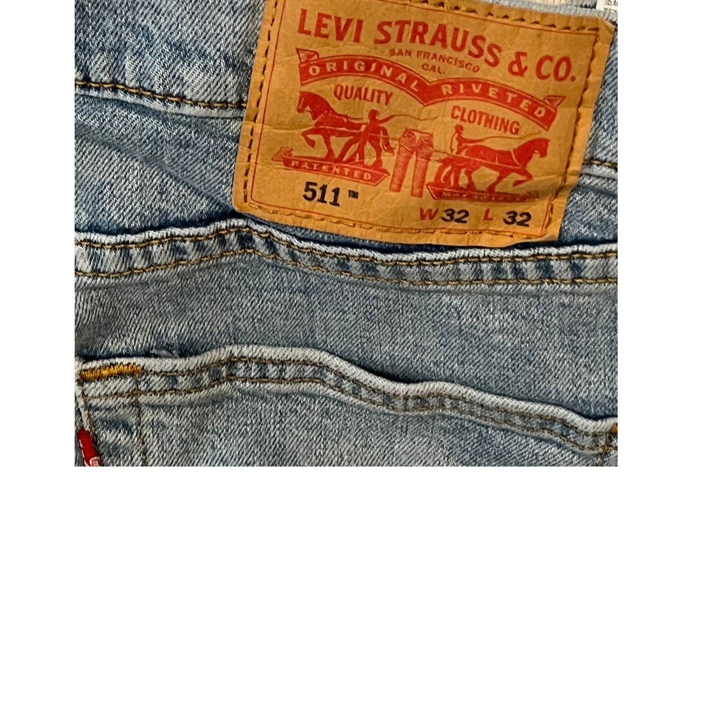 Levi's 511 Vaqueros Azules Corte Ajustado Para Hombre 32x32