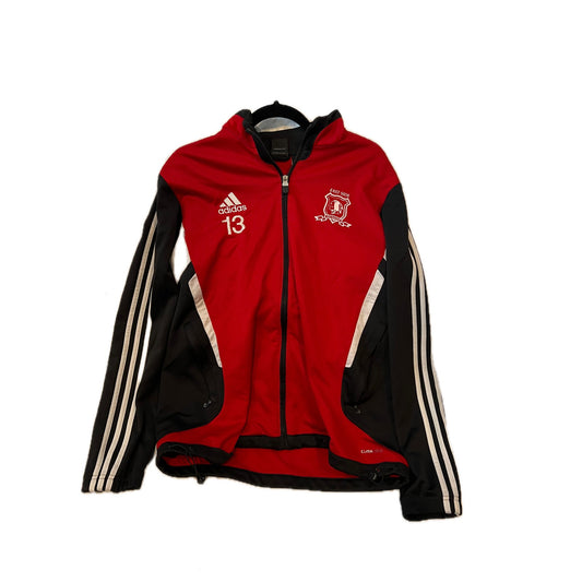 Veste de survêtement zippée Adidas Climacool noir et rouge homme taille M