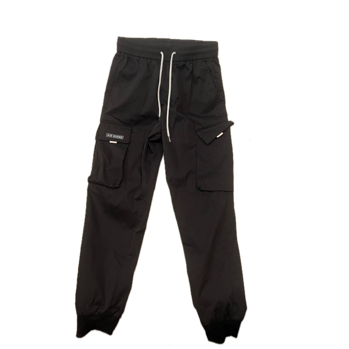 Pantalones cargo negros delgados/ligeros Air Borne, talla M de hombre