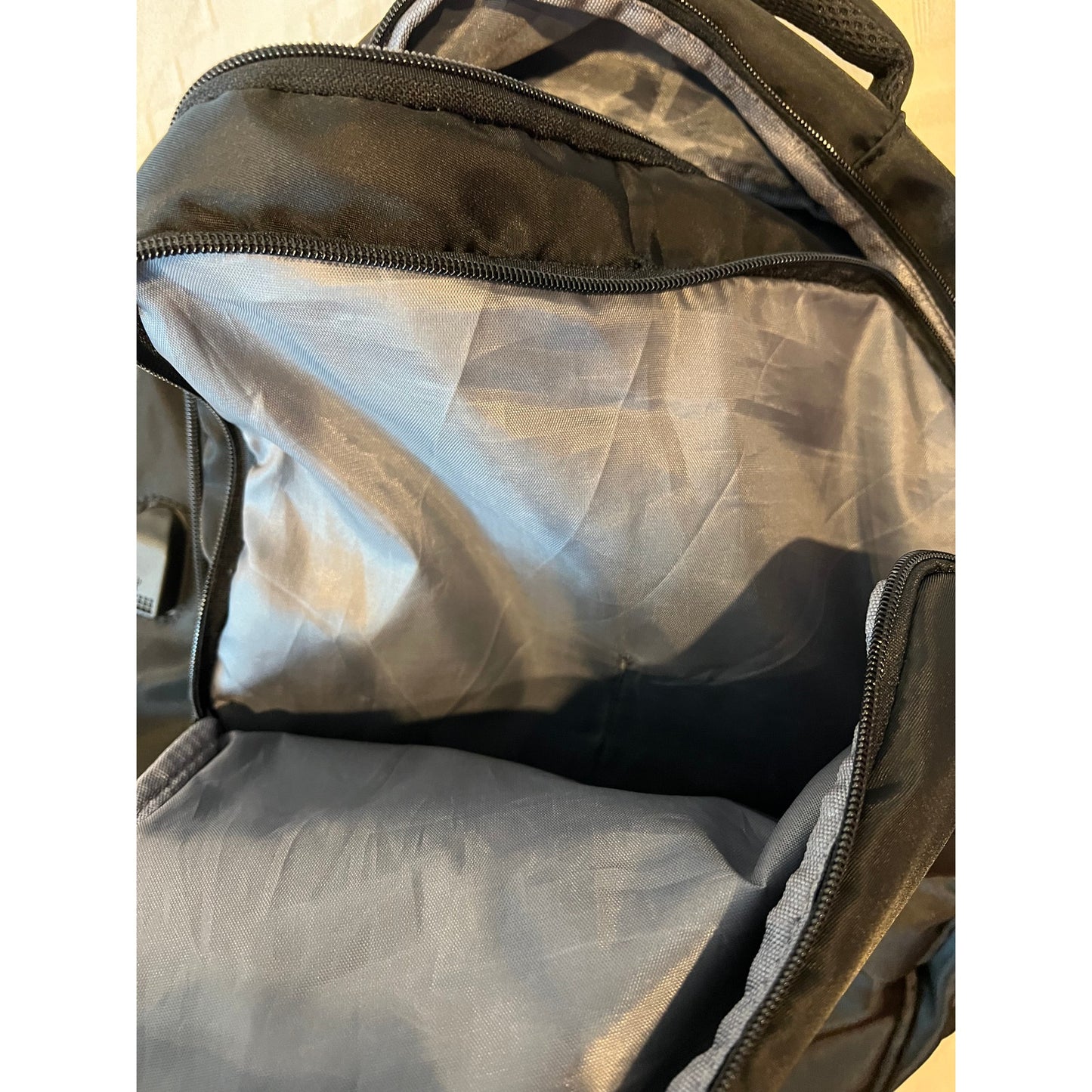 Clamshell Black Padded Computer Backpack