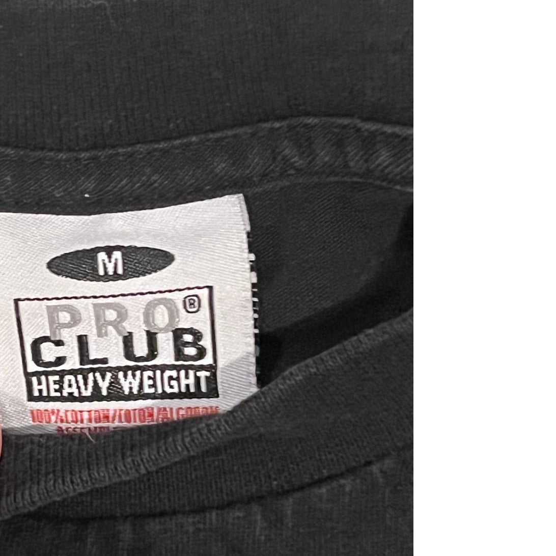 Pro Club Heavy Weight Black T-Shirt Mens M