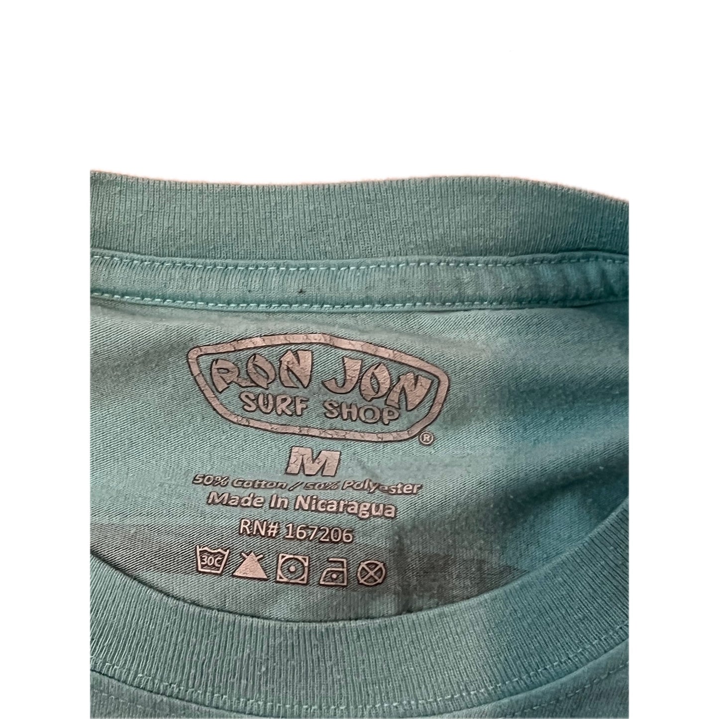 Ron Jon Surf Shop Teal T-Shirt Mens M